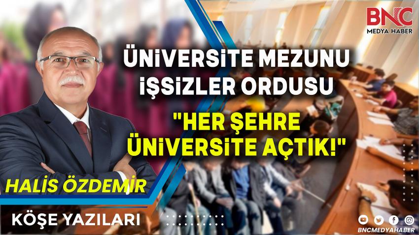 Gazeteci yazar Halis Özdemir yazdı!.. 