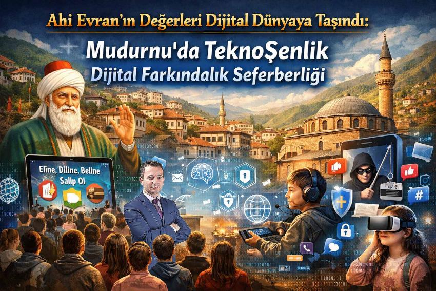 Ahi Evran’ın Değerleri Dijital Dünyaya Taşındı: Mudurnu’da TeknoŞenlik Dijital Farkındalık Seferberliği