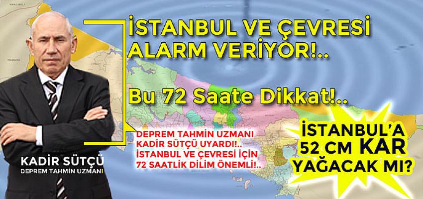 İstanbul ve Çevresi Alarmı veriyor!.. 