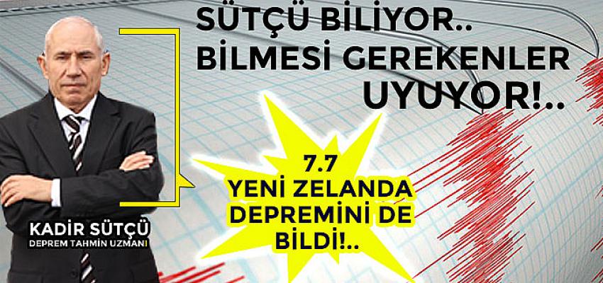 7.7'lik Yeni Zelenda Depremininde Yerini, Zamanını ve Şiddetini bildi.