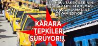 İstanbul'da taksicilerin 